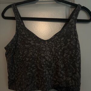 Cropped Lululemon Align Tank - Cheetah Print